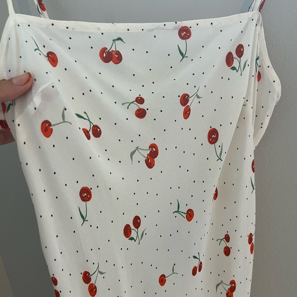 VRG Girl The Good Intentions Bias Cut Maxi Dress in Cherry - Picture 4 of 9